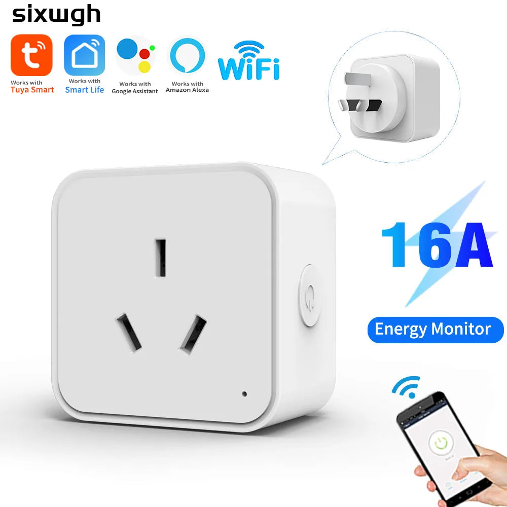 Inteligentna Listwa WiFi Tuya — Timer, Pilot, Sterowanie Głosem