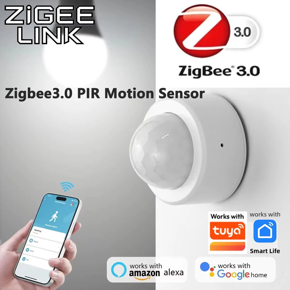 Czujnik Ruchu PIR Zigbee 3.0 – Automatyzacja Domu z Detekcją Światła
