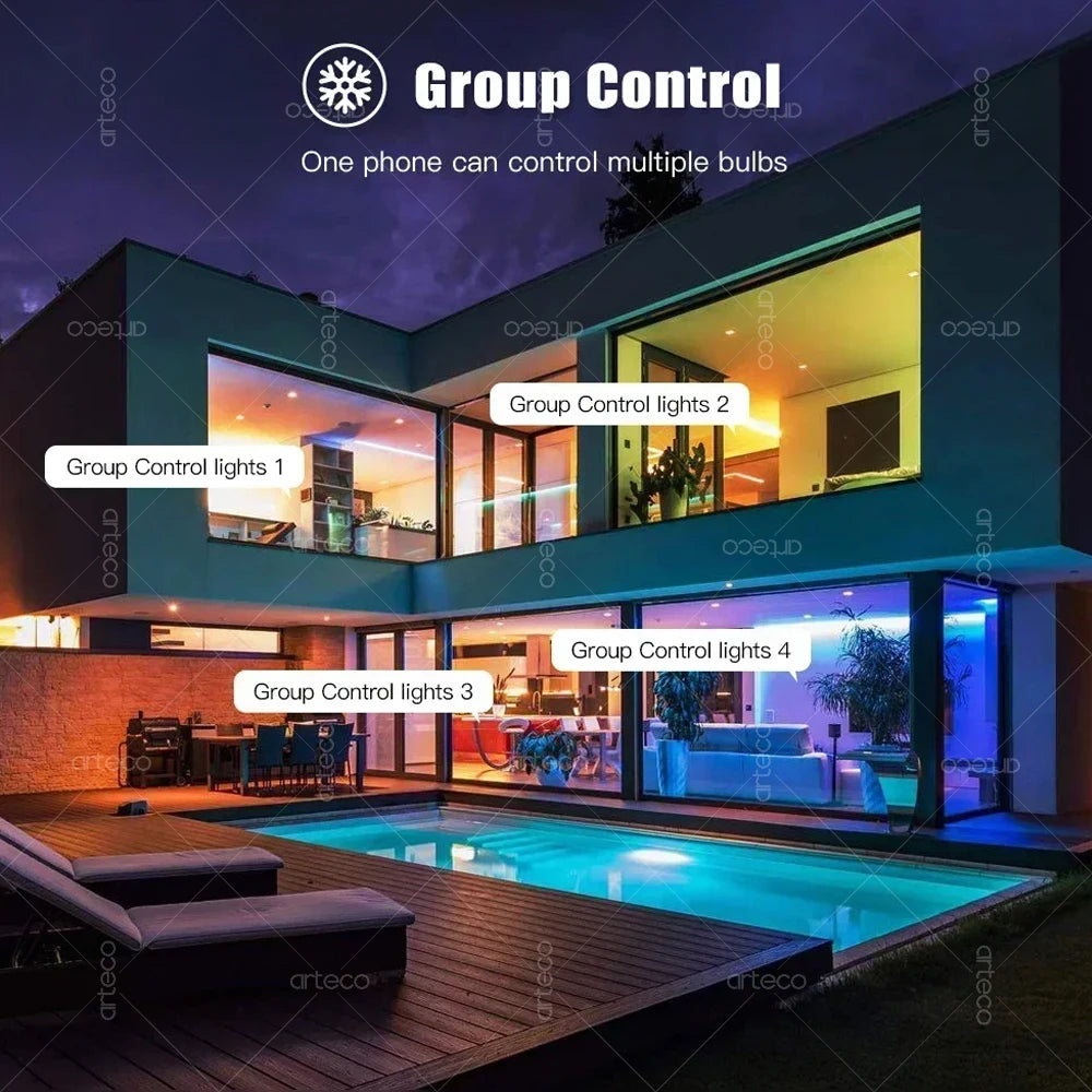 Żarówka Smart LED RGB – Tuya WiFi/Zigbee E27/E14/GU10