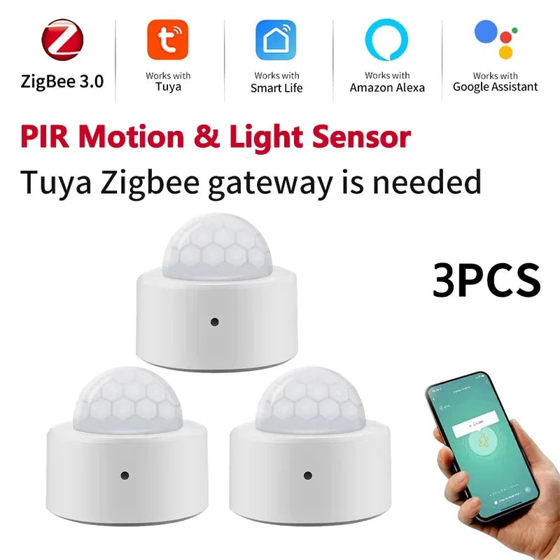 Czujnik Ruchu PIR Zigbee 3.0 – Automatyzacja Domu z Detekcją Światła