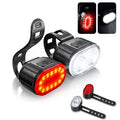 Bicycle Lights Cycling Bicycle Front Rear Light Set Taillight Headlight MTB Waterproof Safety Warning Light LED USB Rechargeable