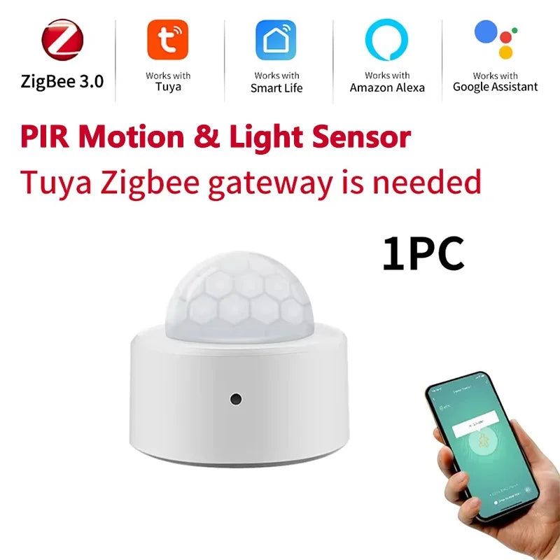 Czujnik Ruchu PIR Zigbee 3.0 – Automatyzacja Domu z Detekcją Światła