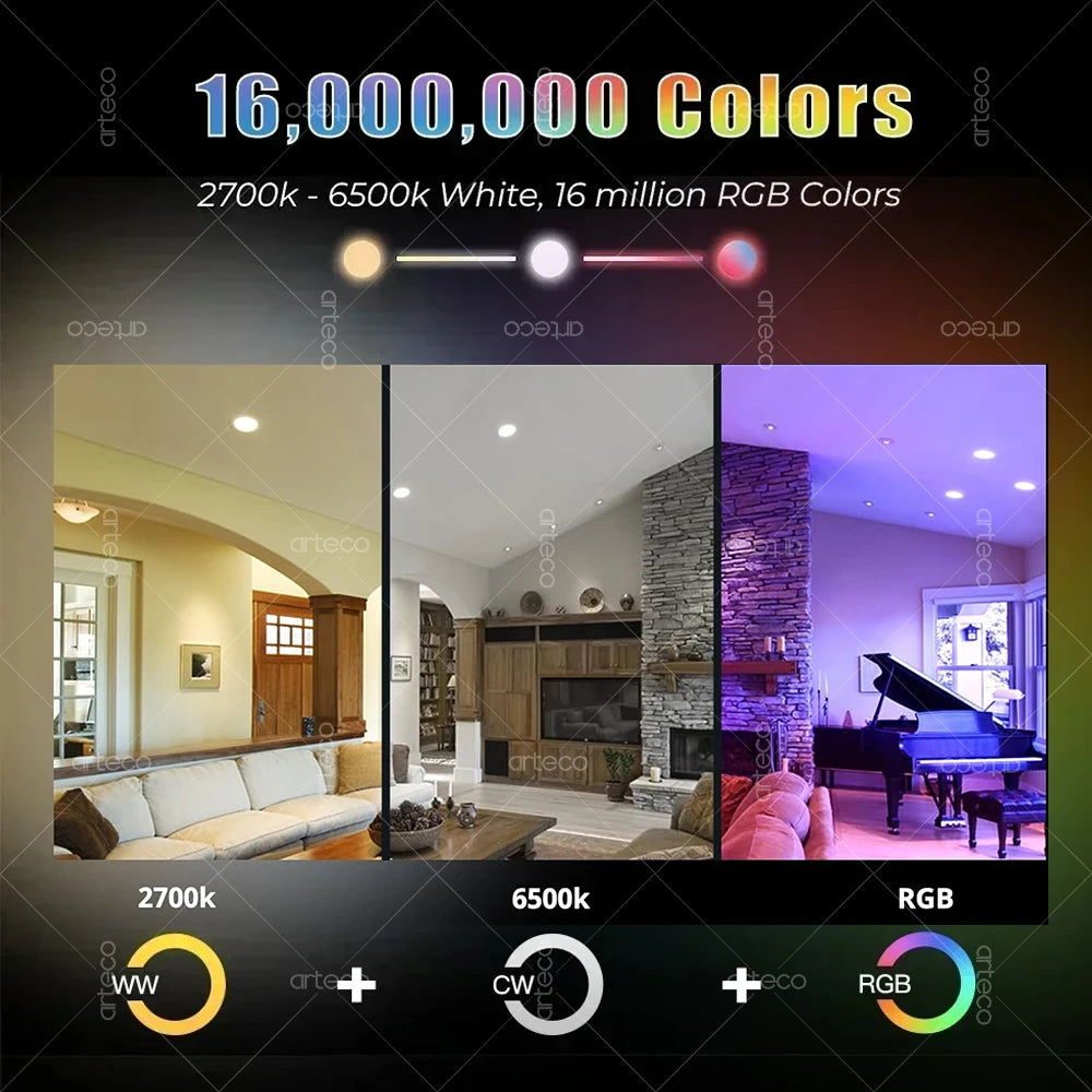 Żarówka Smart LED RGB – Tuya WiFi/Zigbee E27/E14/GU10