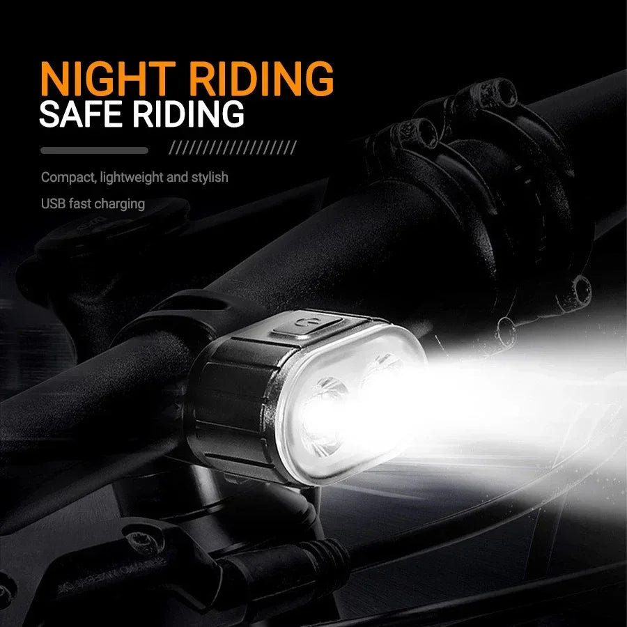 Bicycle Lights Cycling Bicycle Front Rear Light Set Taillight Headlight MTB Waterproof Safety Warning Light LED USB Rechargeable